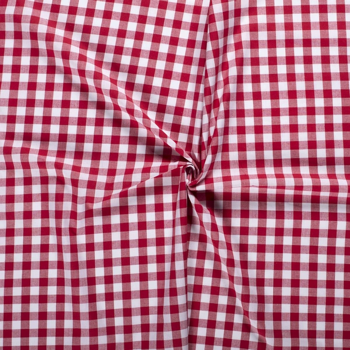 Stitch It, Two-Thirds Of An Inch Cotton Gingham Check | Red 3 Stitch It, Two-Thirds Of An Inch Cotton Gingham Check | Red