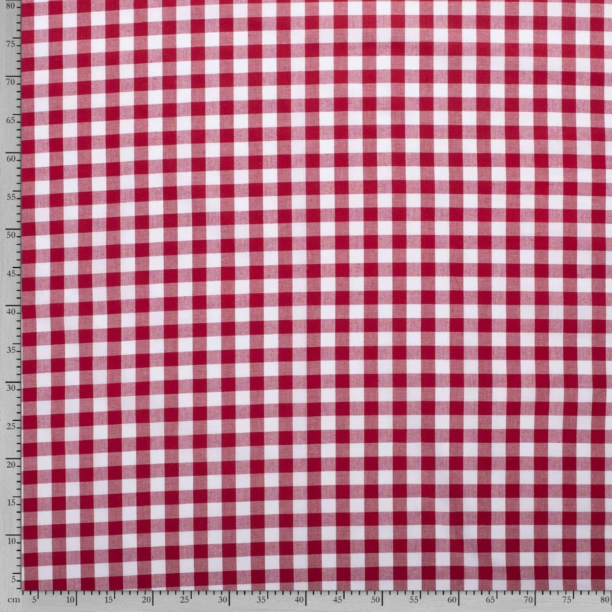 Stitch It, Two-Thirds Of An Inch Cotton Gingham Check | Red 6 Stitch It, Two-Thirds Of An Inch Cotton Gingham Check | Red - Image 4