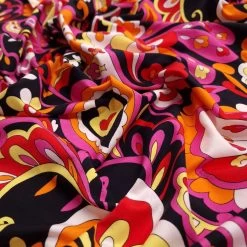 Jersey Cotton Print Fabric | Vibrant Floral -Sewing Art 11764 069 3