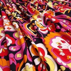 Jersey Cotton Print Fabric | Vibrant Floral -Sewing Art 11764 069 4