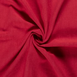 Bio Washed Linen Touch Fabric | Red
