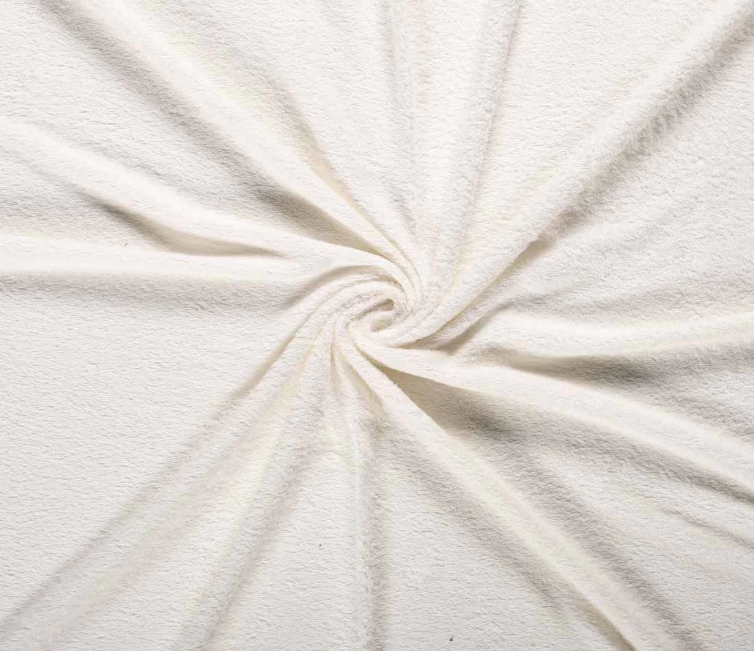 Terry Towelling Fabric | Off White 3 Terry Towelling Fabric | Off White