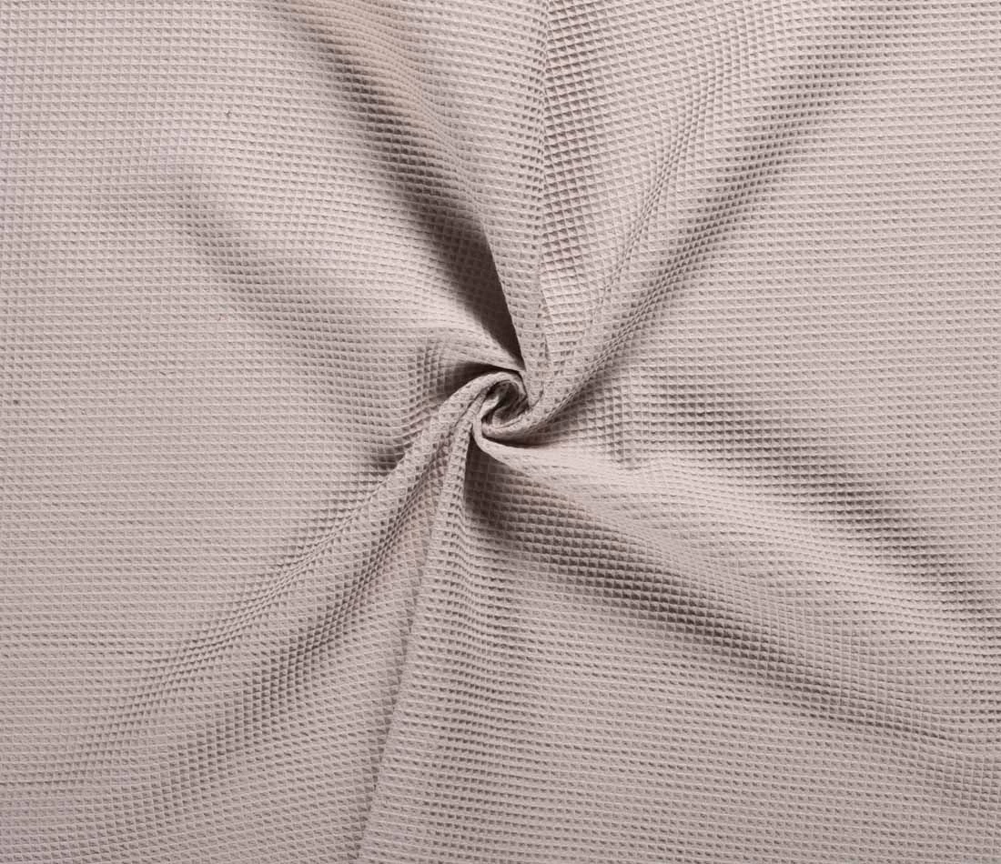 Cotton Waffle Fabric | Sand 3 Cotton Waffle Fabric | Sand