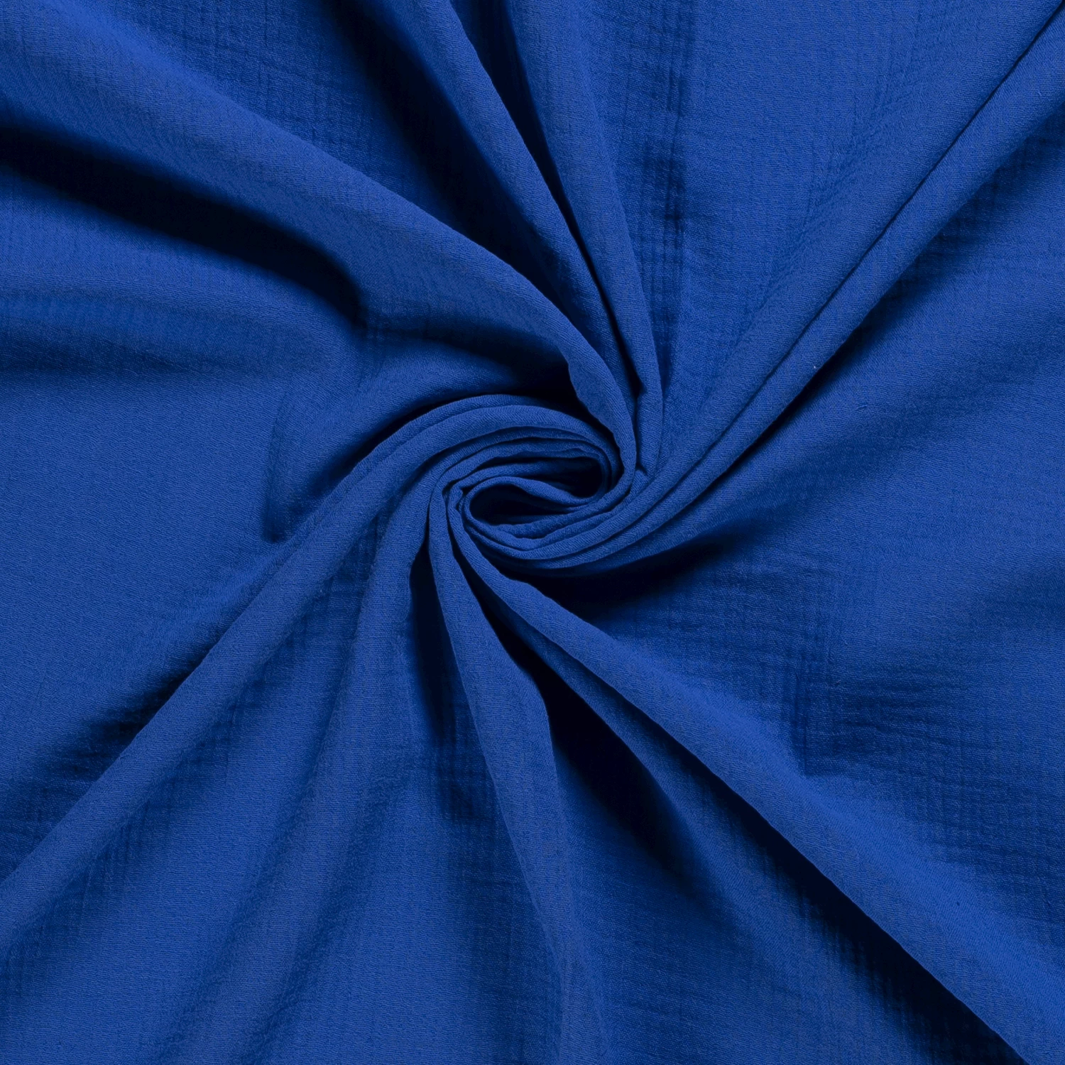 Double Gauze Fabric | Plain Cobalt 3 Double Gauze Fabric | Plain Cobalt