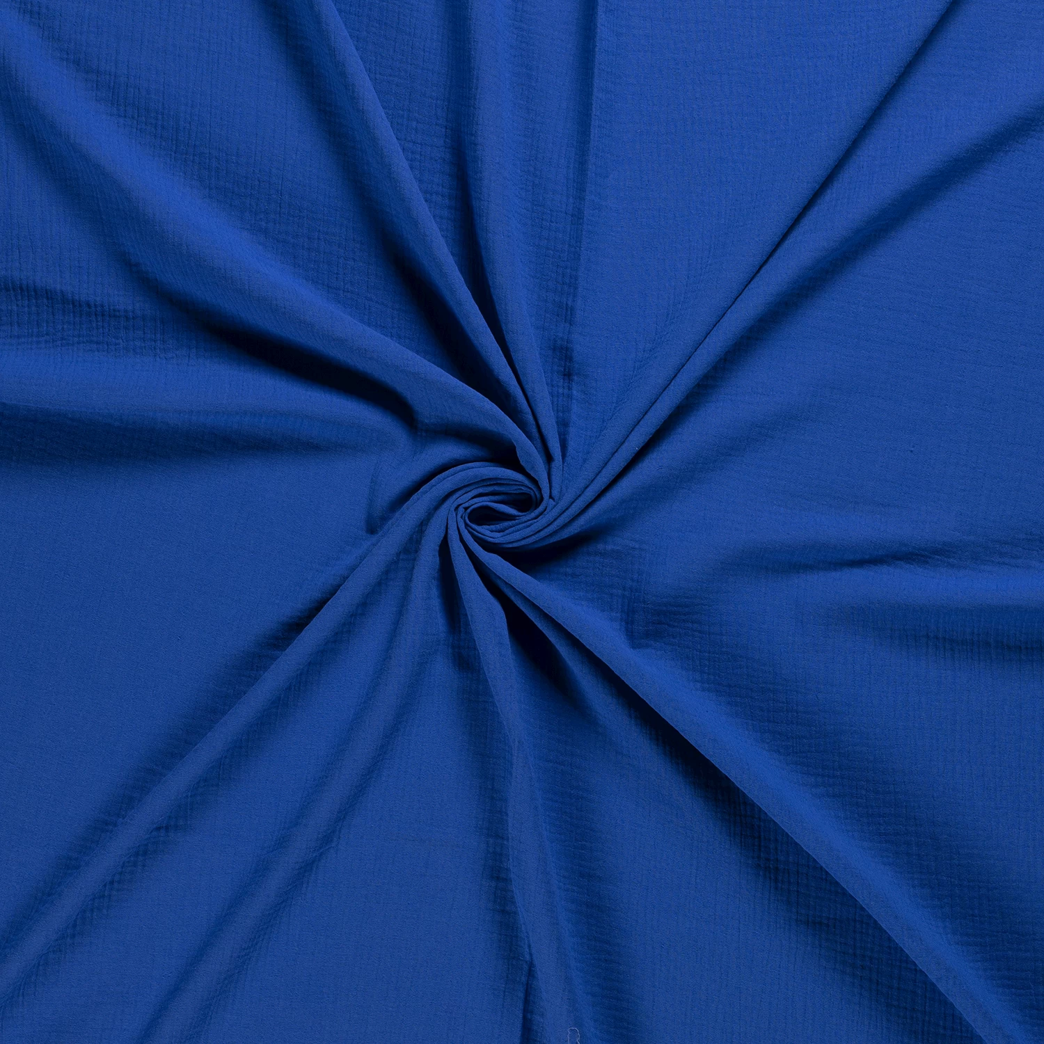 Double Gauze Fabric | Plain Cobalt 6 Double Gauze Fabric | Plain Cobalt - Image 4