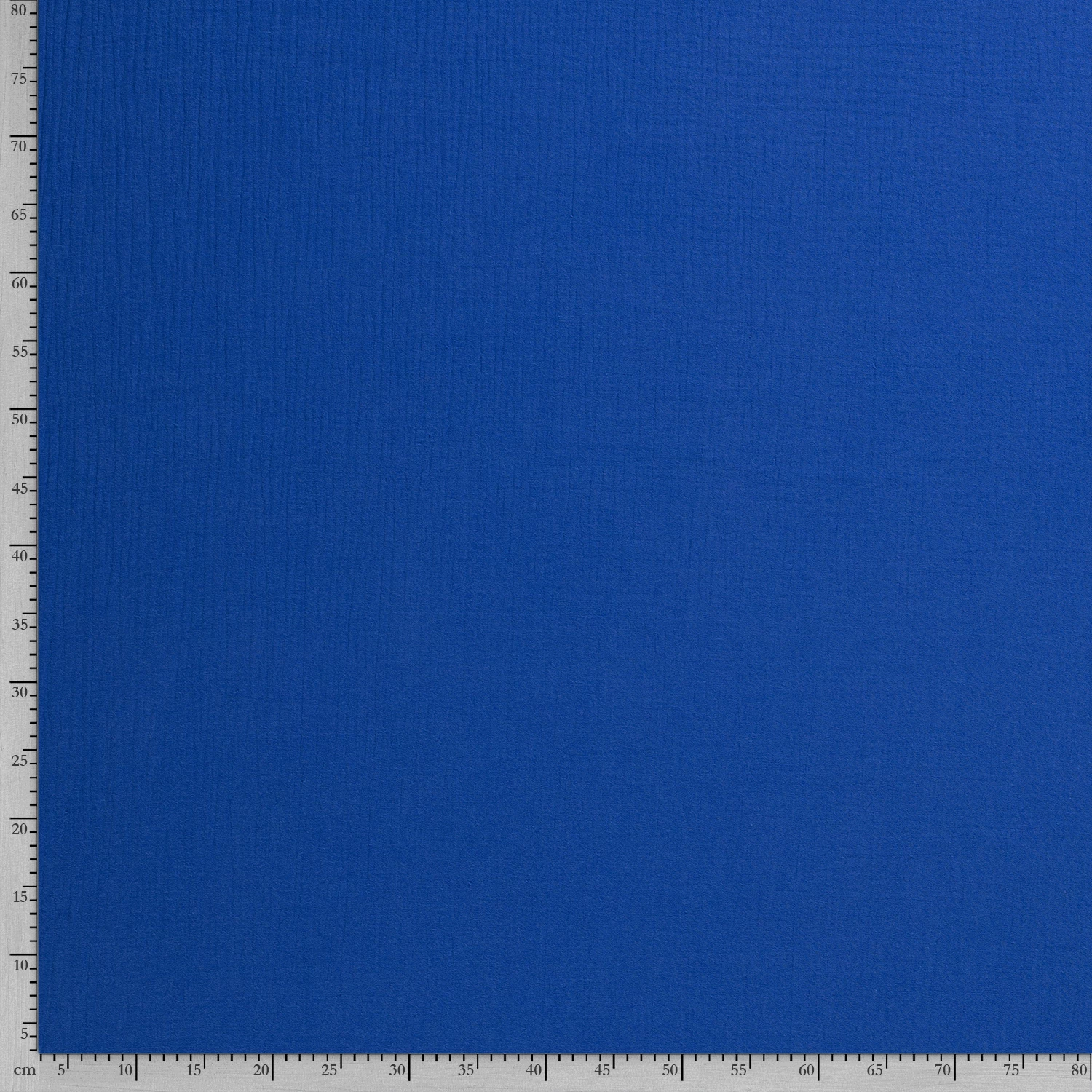Double Gauze Fabric | Plain Cobalt 4 Double Gauze Fabric | Plain Cobalt - Image 2