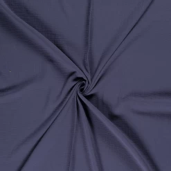 Double Gauze Fabric | Plain Steel Blue