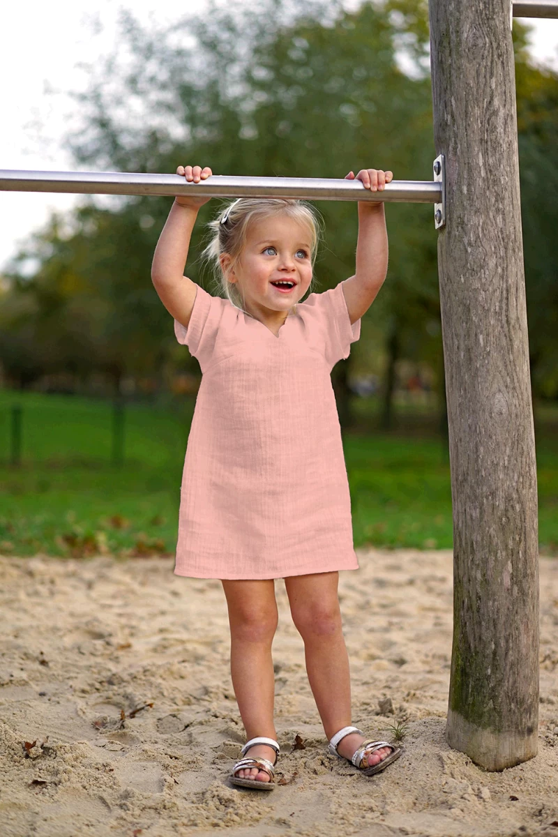 Double Gauze Fabric | Plain Dusty Salmon 7 Double Gauze Fabric | Plain Dusty Salmon - Image 5