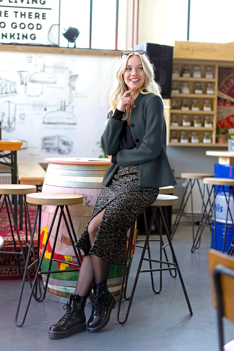 Boiled Wool Fabric | Dark Indigo 5 Boiled Wool Fabric | Dark Indigo - Image 3