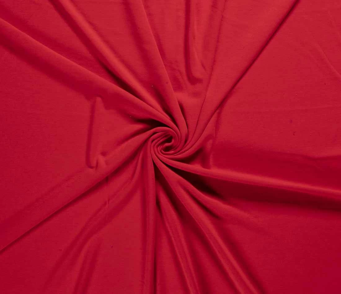 Deluxe Sweatshirt Fabric Plain | Red 5 Deluxe Sweatshirt Fabric Plain | Red - Image 3