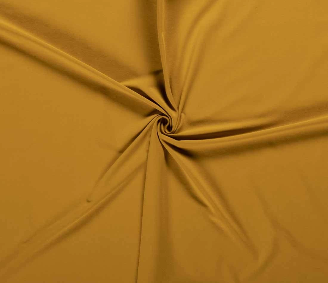 Plain Cotton Rich Jersey | Rich Yellow 4 Plain Cotton Rich Jersey | Rich Yellow - Image 2