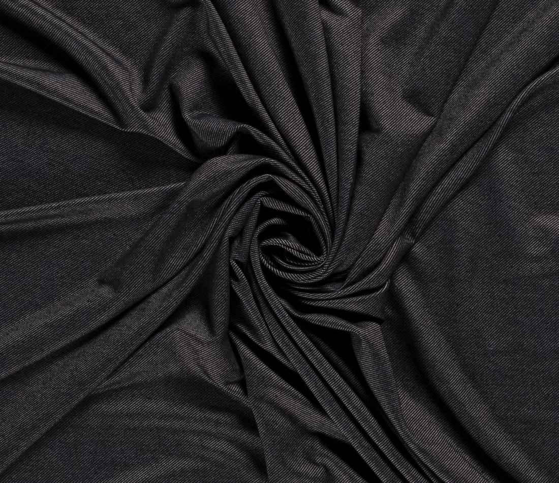 Jersey Denim Fabric | Black 3 Jersey Denim Fabric | Black