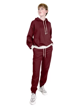 Classic Sweatshirt Fabric | Burgundy -Sewing Art 5650 018