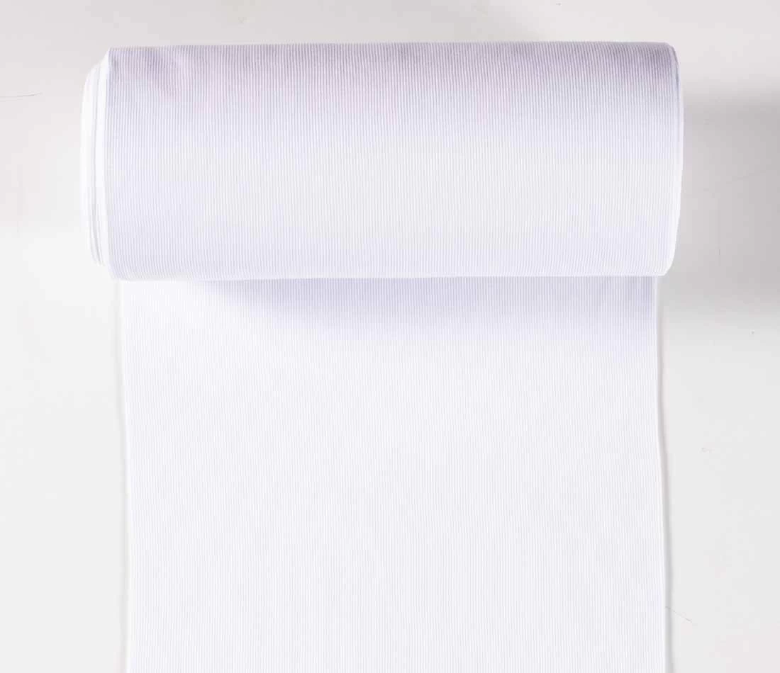 Tubular Stretch Rib | Optical White 4 Tubular Stretch Rib | Optical White - Image 2