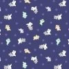 Castle Spooky Fabric | Spooky Ghosts Blue 2 Castle Spooky Fabric | Spooky Ghosts Blue -Sewing Art A573 2 1