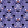 Castle Spooky Fabric | Cobwebs & Cats Blue -Sewing Art A576 2 FQ