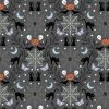 Castle Spooky Fabric | Cobwebs & Cats Grey 2 Castle Spooky Fabric | Cobwebs & Cats Grey -Sewing Art A576 3 FQ