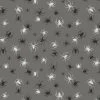 Haunted House Fabric | Glow In The Dark Spiders Grey 2 Haunted House Fabric | Glow In The Dark Spiders Grey -Sewing Art A602 1 1