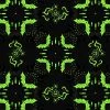 Haunted House Fabric | Glow In The Dark Hats, Cats & Bats Blue -Sewing Art A603 1 2