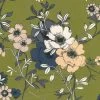Cotton Lawn Digital Print | Design 4 -Sewing Art C8288GREEN 1