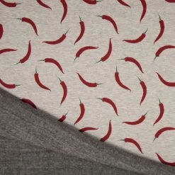 Luxury Sweatshirt Fabric | Red Pepper