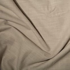 Linen Look Cotton Fabric | Beige