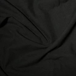 Linen Look Cotton Fabric | Black