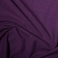 Linen Look Cotton Fabric | Purple