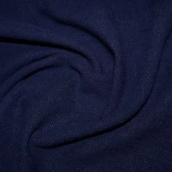 Premium Stone Washed Linen-Viscose | Navy