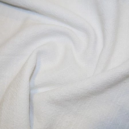 Premium Stone Washed Linen-Viscose | White 3 Premium Stone Washed Linen-Viscose | White