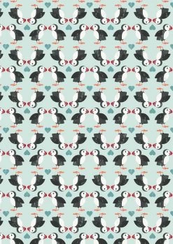 Lewis & Irene Jersey Fabric | Spindrift Puffin