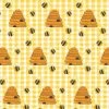 American Touch Flannel | Beehives Yellow -Sewing Art E107355 20 1
