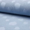 Jacquard Cotton Waffle Fabric | Heart Dusty Blue -Sewing Art E107450 01 1
