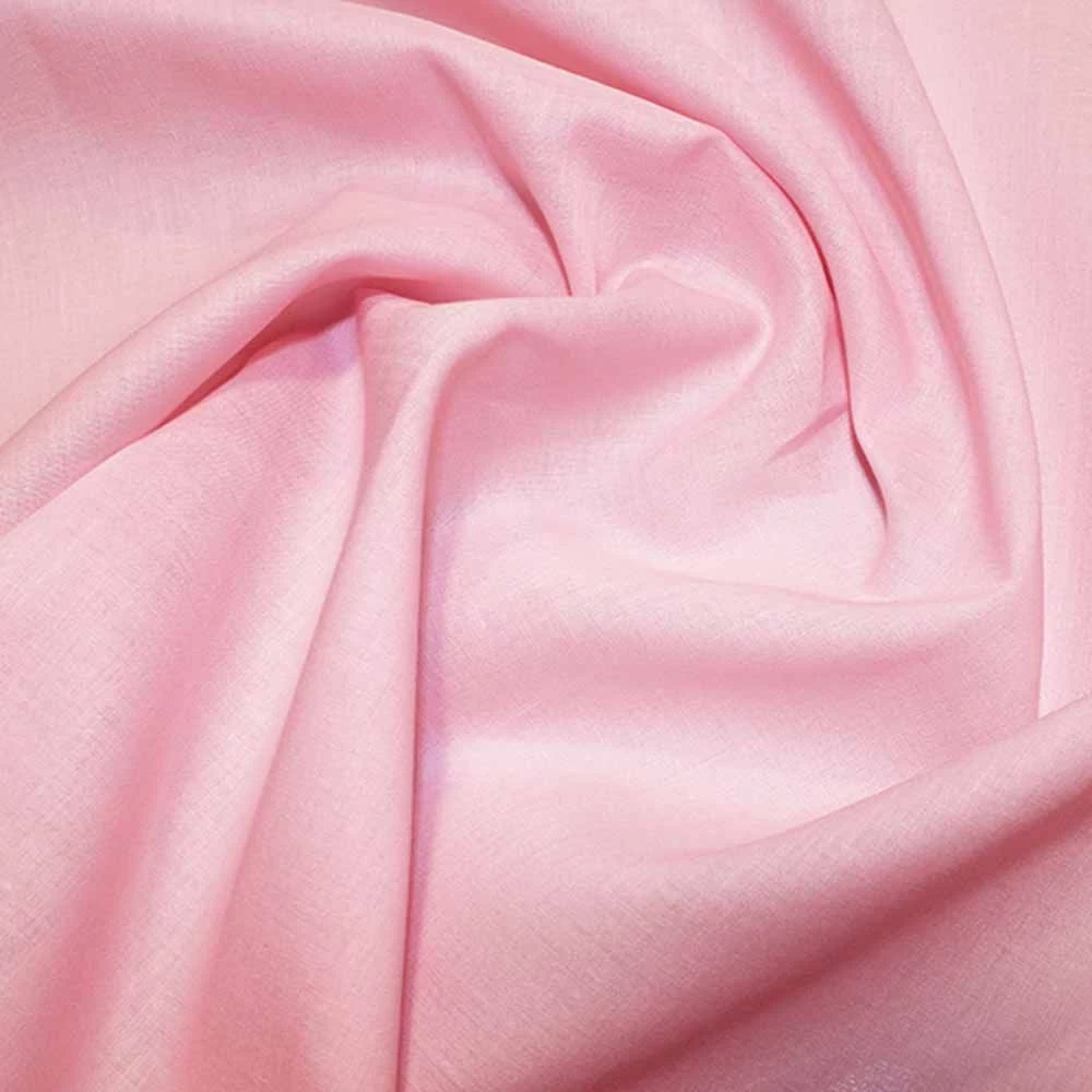Organic Cotton Voile Fabric | Pink 3 Organic Cotton Voile Fabric | Pink