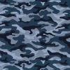 21W Babycord Fabric | Blue Camouflage -Sewing Art E107761 08 1