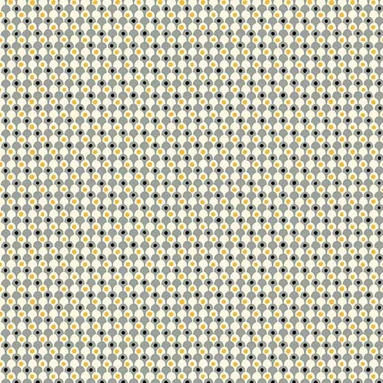 Midnight Haunt Halloween Fabric | Clamshells Silver 3 Midnight Haunt Halloween Fabric | Clamshells Silver