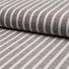 Linen & Cotton Twill Weave Fabric | Stripe Black -Sewing Art E108035 02 1