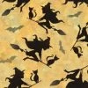 Halloween Fun Fabric | Witch Silhouette -Sewing Art E108122 01 1