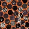 Halloween Fun Fabric | Dancing Skeleton 2 Halloween Fun Fabric | Dancing Skeleton -Sewing Art E108122 02 1