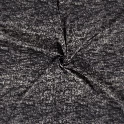 Jersey With Printed Crepe Knit Finish | Charcoal -Sewing Art E108239 04 2