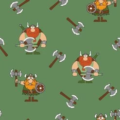 Cotton Rich Jersey Fabric | Vikings Green -Sewing Art E108440 04 1