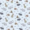 Cotton Rich Jersey Fabric | Charming Animals Blue -Sewing Art E108444 01 1