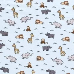 Cotton Rich Jersey Fabric | Charming Animals Blue