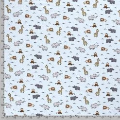 Cotton Rich Jersey Fabric | Charming Animals Blue 10 Cotton Rich Jersey Fabric | Charming Animals Blue -Sewing Art E108444 01 4