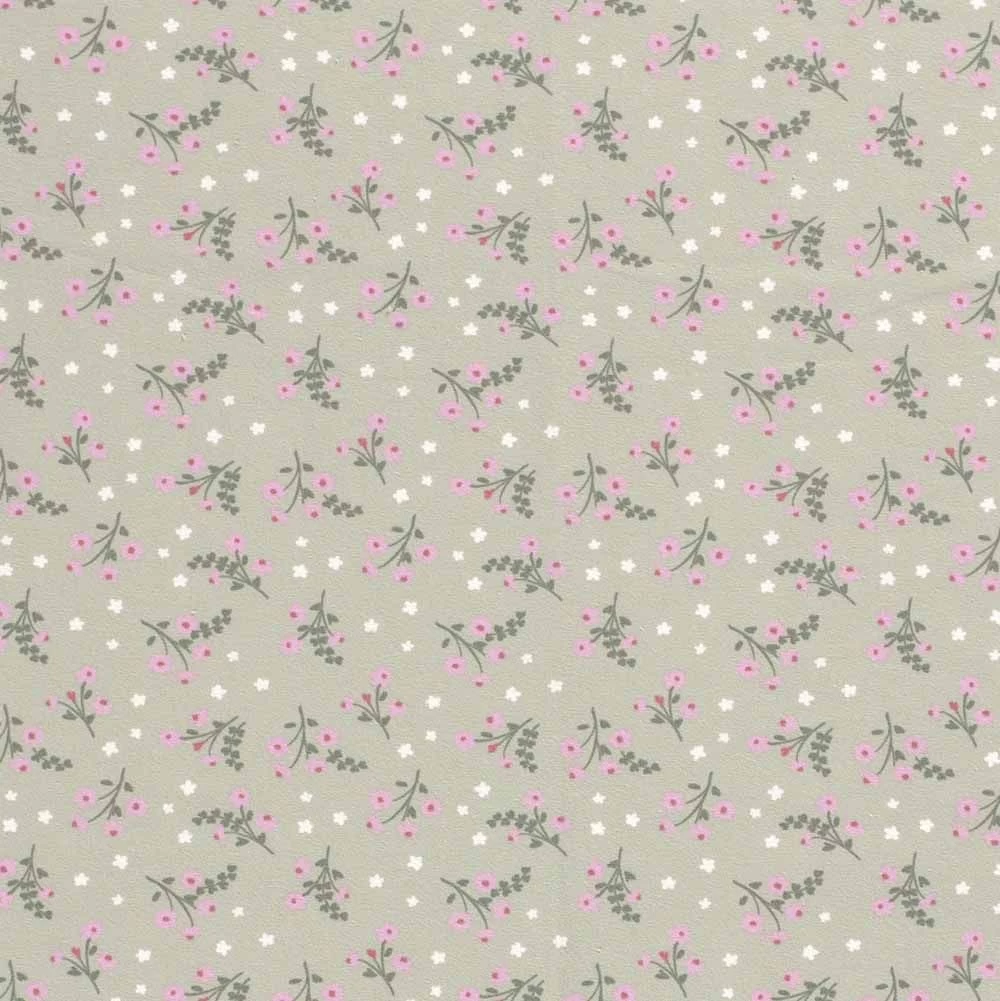 Cotton Rich Jersey Fabric | Pretty Pink Flowers 7 Cotton Rich Jersey Fabric | Pretty Pink Flowers - Image 5