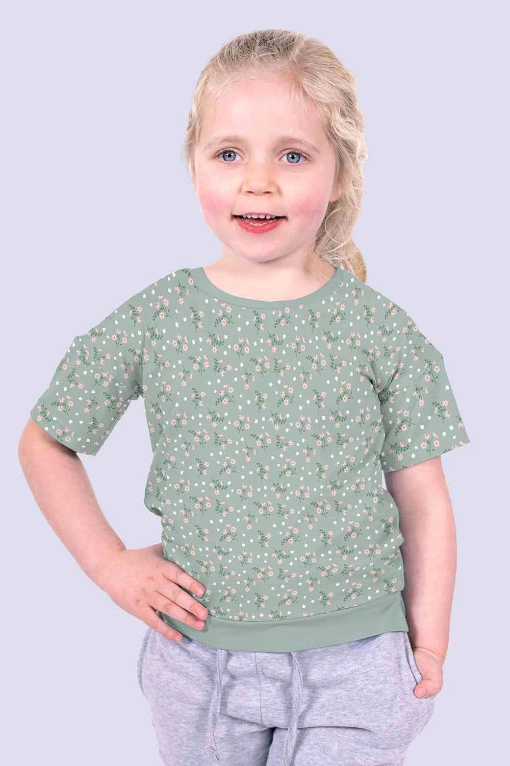 Cotton Rich Jersey Fabric | Pretty Pink Flowers 5 Cotton Rich Jersey Fabric | Pretty Pink Flowers - Image 3