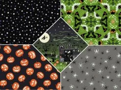 Haunted House Fabric | Fat Quarter Pack 1 -Sewing Art E108578 1