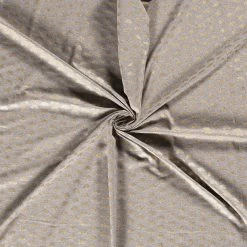 Cotton Rich Jersey Fabric | Foil - Rainbows Grey