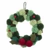 Pom Pom Wreath Kit | Festive Greens -Sewing Art E109011 1