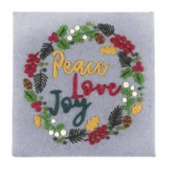 Needle Felting Kit With Frame | Festive Wreath